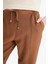 Lastikli Bel Bağcıklı Basic Düz Paça Jogger Pantolon D2573AX25SP 6