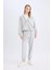 Coool Basic Düz Jogger Eşofman Altı Beli Paçası Lastikli E1478AX24WN 3