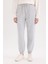 Standart Fit Kalın Jogger Eşofman Altı Bel Paça Lastikli Basic Düz Uzun Boy S7370AZ25SP 4
