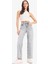 Straight Fit Yüksek Bel Kısa Paça Jean Yıkamalı Pantolon E8013AX25SM 2