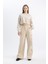 Coool Basic Düz Wide Leg Geniş Bol Paça Pantolon Gabardin Kumaş Kargo Cepli C3890AX24SP 5