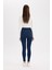 Jegging Yüksek Bel Bilek Boy Dar Paça Basic Düz Jean Pantolon B7498AX25SP 6