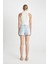 Mom Fit Yüksek Bel Paça Ucu Kesik Jean Şort C0680AX24HS 8