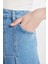 Fashion Fit Pileli Jean Mini Etek B9853AX24SM 6