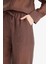 Straight Fit Modal Kumaş Palazzo Pantolon Yüksek Bel Uzun Boy E9103AX25SM 8