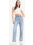 Mary Vintage Straight Fit Yüksek Bel Düz Paça Jean Kar Yıkamalı Pantolon D7977AX25SP 1