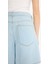 Yüksek Bel Yumuşak Jean Bermuda Şort E0960AX25SM 6