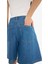 Yüksek Bel Düz Paça Yumuşak Jean Bermuda E0961AX25SM 6