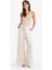 Wide Leg Keten Karışımlı Pantolon Yüksek Bel Uzun Boy Geniş Paça E6408AX25SM 3