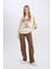 Straight Fit Gabardin Pantolon Kargo Cepli Normal Bel Düz Paça D3762AX24AU 2