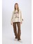 Straight Fit Gabardin Pantolon Kargo Cepli Normal Bel Düz Paça D3762AX24AU 3