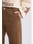 Straight Fit Gabardin Pantolon Kargo Cepli Normal Bel Düz Paça D3762AX24AU 6