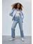 Straight Fit Yüksek Bel Bilek Boy Jean Yıkamalı Pantolon E3191AX25SP 2