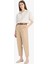 Carrot Fit Gabardin Kumaş Pantolon Kemerli Yüksek Bel Kısa Paça D2732AX25SP 3