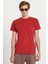 Unisex Slim Fit Dar Kesim %100 Pamuk Yumuşak Dokulu Kiremit Bisiklet Yaka Tişört 4