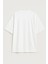 Kadın Bisiklet Yaka Oversize %100 Pamuk t-Shirt 3