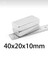 4 Adet 40MM x 20MM x 10MM Çok Güçlü Diktörtgen Neodyum Mıknatıs 2