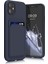Iphone 11 Kılıf Kamera ve Köşe Korumalı Kartlıklı Cüzdanlı Yumuşak Renkli Silikon Kapak Içi Kadife 1