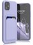 Iphone 11 Kılıf Kamera ve Köşe Korumalı Kartlıklı Cüzdanlı Yumuşak Renkli Silikon Kapak Içi Kadife 1