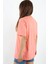 Kadın Just Be Geniş Kesim %100 Pamuk Somon T-Shirt 6
