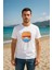 Erkek Bisiklet Yaka %100 Pamuk Köyceğiz Baskılı Kısa Kollu T-Shirt 1