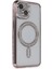 iPhone 14 Kılıf Joke Simli Magneticsafe Kılıf - Pembe 1
