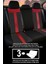 Toyota Yarıs 2011-2020UYUMLU Oto Koltuk Kılıfıs-Sport Serisi- Kırmızı 2
