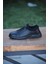 Erkek Hakiki Deri Kışlık Iç Dış Deri Kauççuk Taban Yanlar Dikişli Sportif Ortobetik Sneaker 5