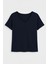 Kadın V Yaka Kısa Kollu Ince Esnek T-Shirt 2