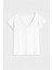 Kadın V Yaka Kısa Kollu Ince Esnek T-Shirt 2