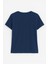Kadın V Yaka Kısa Kollu Düz T-Shirt 3
