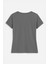 Kadın V Yaka Kısa Kollu Düz T-Shirt 3