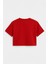 Kadın Bisiklet Yaka Kısa Kollu Crop T-Shirt 3