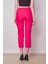 Yüksek Bel Önden Cep Kapaklı Boru Paça Hafif Likralı Kumaş Pantolon-Fujya 5