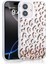 iPhone 16 Kılıf Sıvılı Simli Baskılı Şeffaf Arka Yüzey Mossa Silikon Kılıf 1