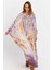 Kadın Multi İpek Kaftan Elbise MALO4010 5