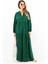 Prive Kadın Base %100 Viskon Zümrüt Yeşili Maksi Boy Yazlık Elbise 1