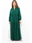 Prive Kadın Base %100 Viskon Zümrüt Yeşili Maksi Boy Yazlık Elbise 3