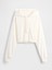 Kadın Beyaz Gapstudio Vintagesoft Crop Sweatshirt 2