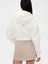 Kadın Beyaz Gapstudio Vintagesoft Crop Sweatshirt 4