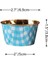 Cupcake/muffin /suffle Kek Kapsülü Mavi Desenli 50 Li 2