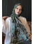 Damla Motif Desen Haki Soft Pamuk Şal 1