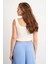 Kadın Ekru Basic Crop Atlet TOP06 4