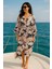 Rahat Kesim Oversize Kadın Uzun Kimono Kaftan 1