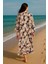 Rahat Kesim Oversize Kadın Uzun Kimono Kaftan 2