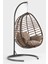Kahverengi Rattan Örgü Fındık Model Hamak Bahçe Salıncağı Balkon, Teras, Bahçe Mobilyası 1