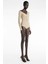 V Yaka Düğmeli Ekru Body Slim Fit Kadın Triko Body Suit 70% Viskon 3