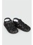 Siyah Cırtlı Erkek Sandalet Apella M0307 M 3