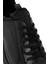 Erkek Siyah Bağcıklı Kalın Tabanlı Deri Sneaker 25WFD633118 9