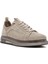 Erkek Bej Bağcıklı Süet Deri Sneaker 25WFD633110 6